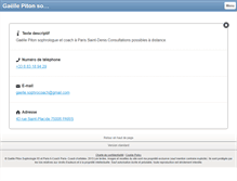 Tablet Screenshot of gaellesophrocoach.com